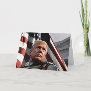 Patriotic Trump Presidents Day Card