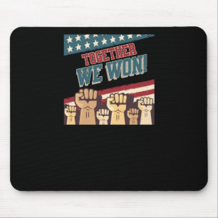 Patriotic Trump We Won Men Women Teen Kid 47 45  Mouse Mat