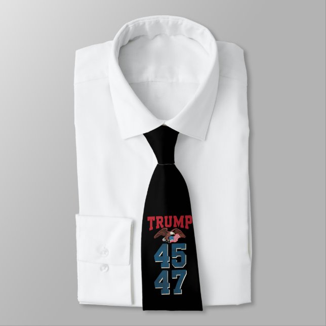 Patriotic Trump Won 45 and 47 Victory Winner Trump Tie (Tied)