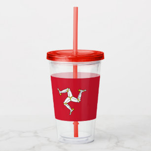 Patriotic Tumbler with flag of Isle of Man