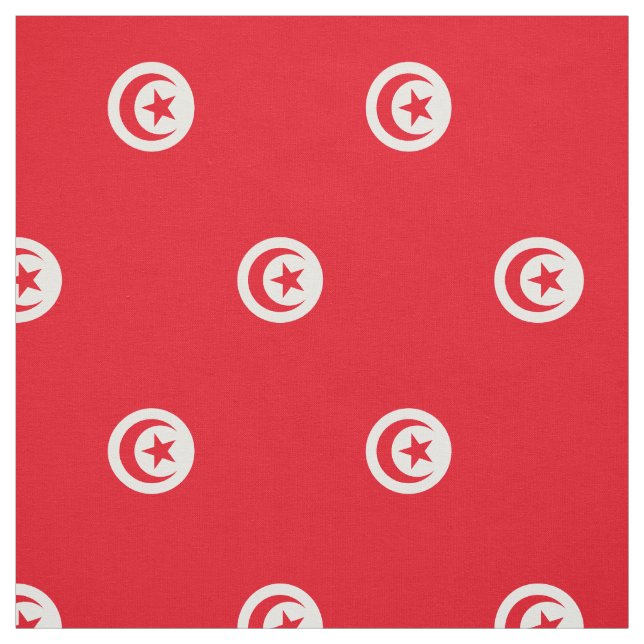Patriotic Tunisia Flag Fabric (Swatch)