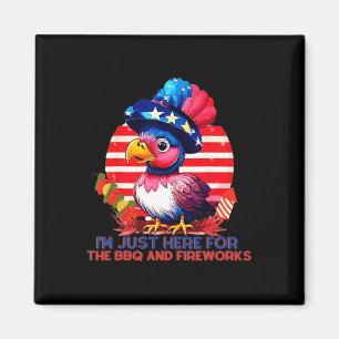Patriotic Turkey 4th Of July Bbq Fireworks Party Magnet