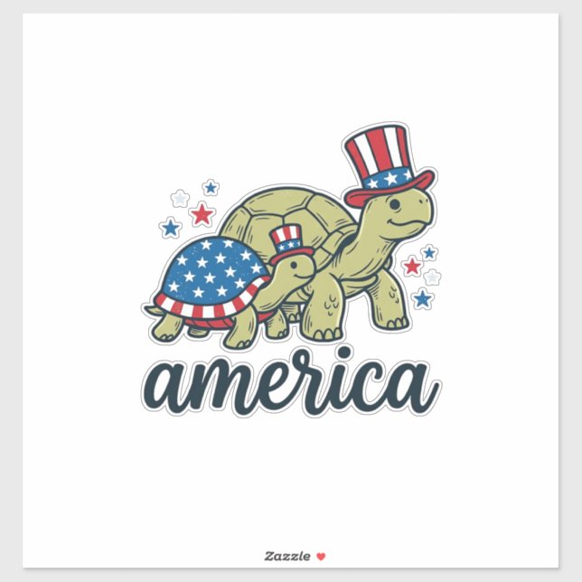 Patriotic Turtle America Vintage Engraving Design_ (Sheet)