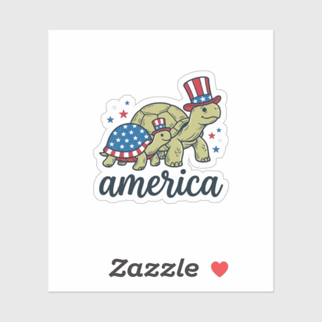 Patriotic Turtle America Vintage Engraving Design_ (Sheet)