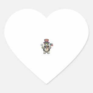 Patriotic Turtle Vintage Engraving Graphic for Whi Heart Sticker
