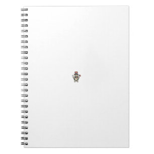 Patriotic Turtle Vintage Engraving Graphic for Whi Notebook