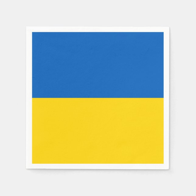 Patriotic Ukraine Flag Napkin (Front)
