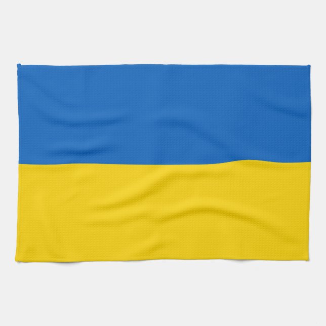 Patriotic Ukraine Flag Tea Towel (Horizontal)