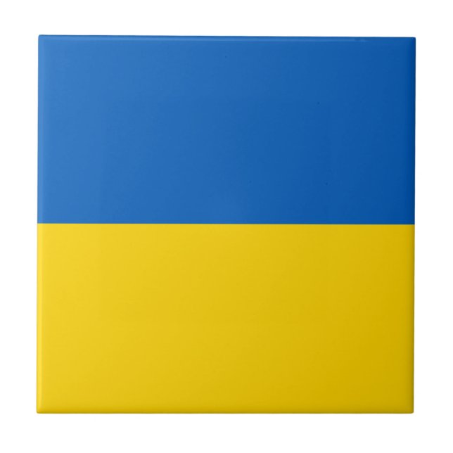 Patriotic Ukraine Flag Tile (Front)
