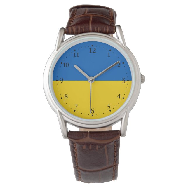 Patriotic Ukraine Flag Watch (Front)