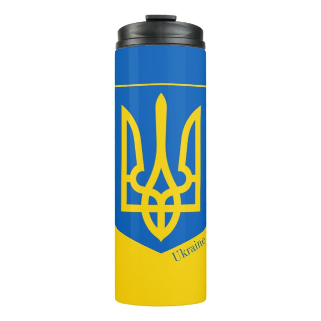Patriotic Ukraine Mugs, Ukrainian Flag fashion Thermal Tumbler (Front)
