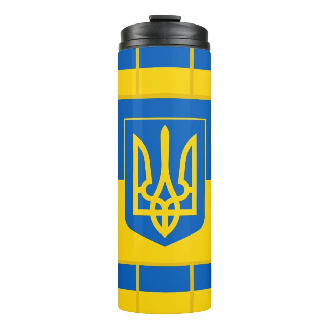 Patriotic Ukrainian Flag, Ukraine Thermal Tumbler (Front)