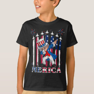 Patriotic Uncle Sam Dabbing 4th of July T-Shirt