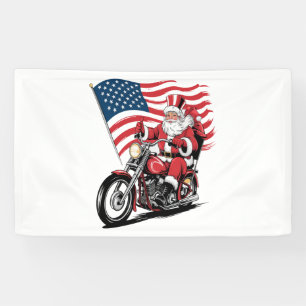 Patriotic Uncle Sam Motorcycle Banner