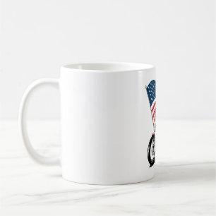 Patriotic Uncle Sam Motorcycle Coffee Mug