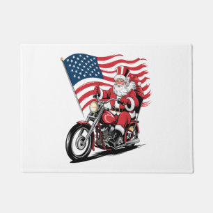 Patriotic Uncle Sam Motorcycle Doormat