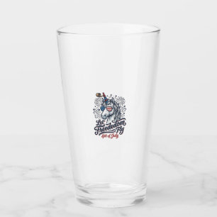 Patriotic Unicorn 4th of July Freedom Fly Shirt_1 Glass