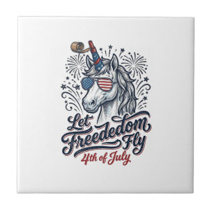 Patriotic Unicorn 4th of July Freedom Fly Shirt_1 Tile