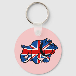 Patriotic Union Jack Key Ring
