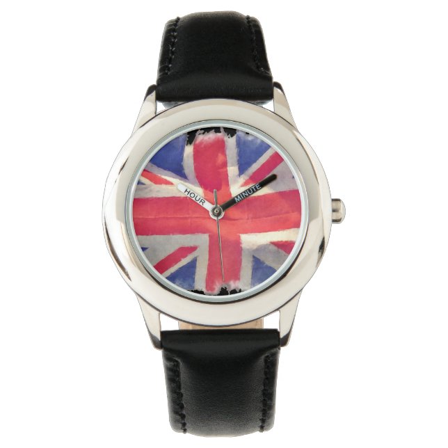 Patriotic Union Jack, UK Union Flag Watch (Front)