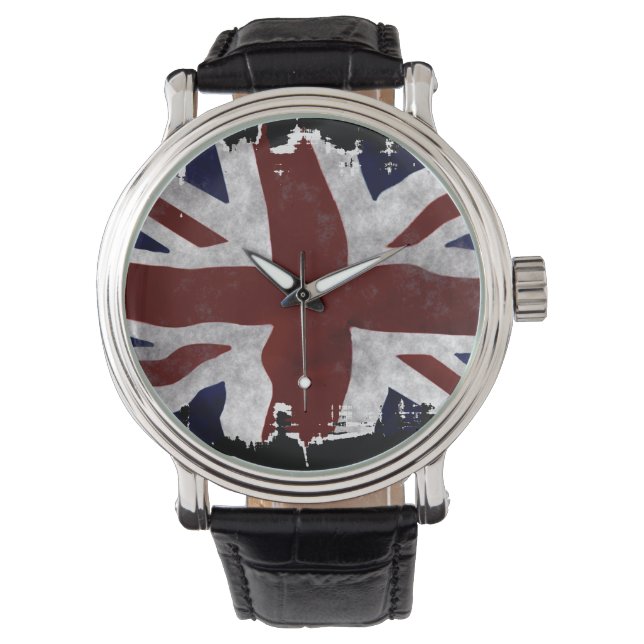 Patriotic Union Jack, UK Union Flag Watch (Front)