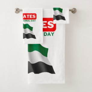 Patriotic United Arab Emirates Flag Bath Towel Set