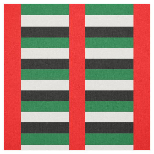 Patriotic United Arab Emirates Flag Fabric (Swatch)