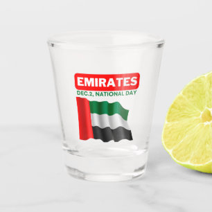 Patriotic United Arab Emirates Flag Shot Glass