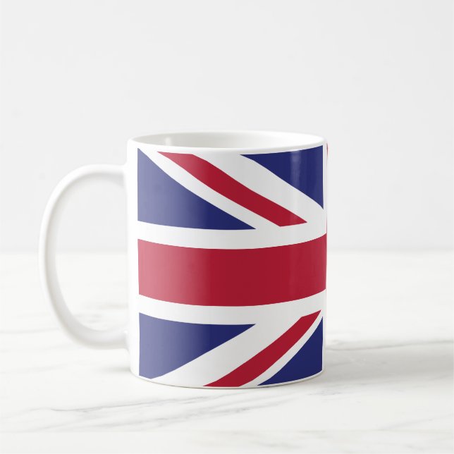 Patriotic United Kingdom Flag Coffee Mug (Left)
