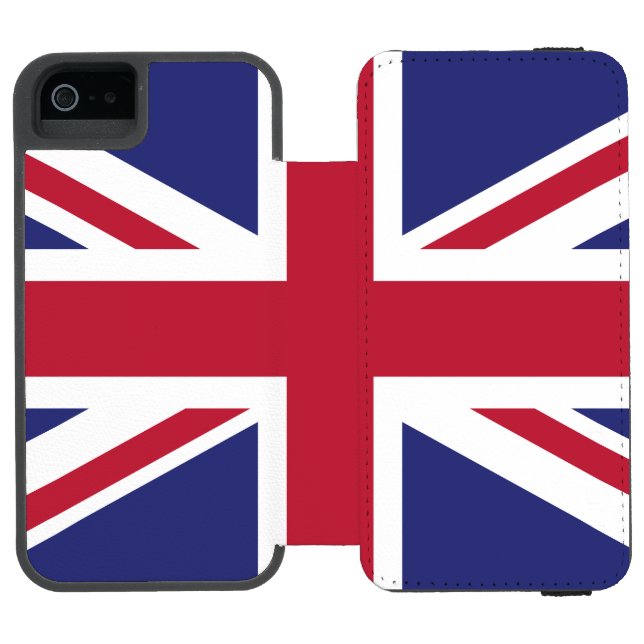 Patriotic United Kingdom Flag Incipio iPhone Wallet Case (Folio Open)