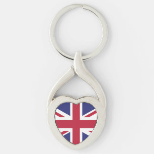 Patriotic United Kingdom Flag Key Ring