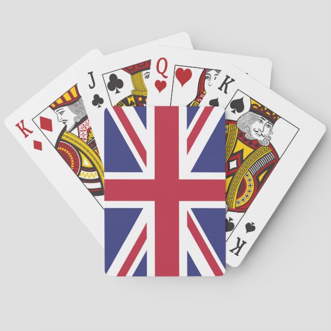 Patriotic United Kingdom Flag Playing Cards (Back)