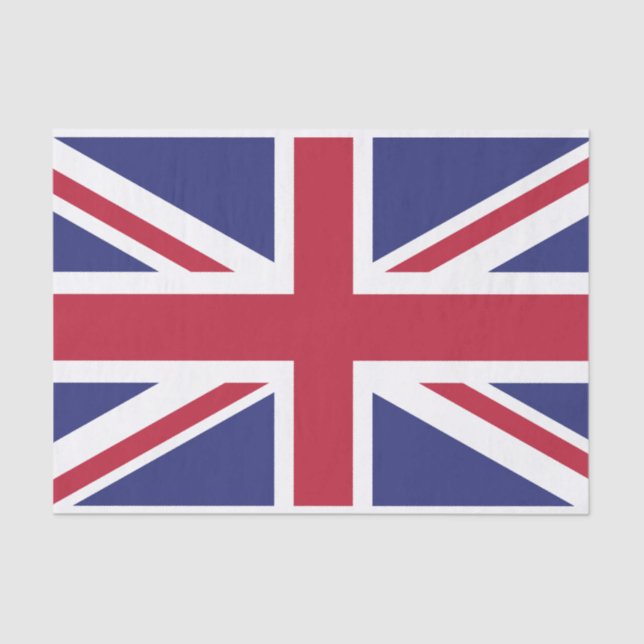 Patriotic United Kingdom Flag Tissue Paper (Front)