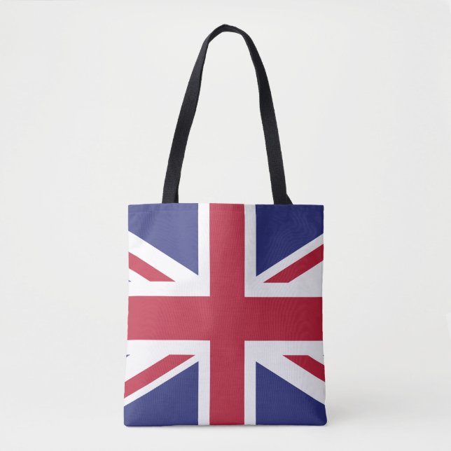 Patriotic United Kingdom Flag Tote Bag (Front)
