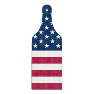Patriotic United States of America flag Cutting Board