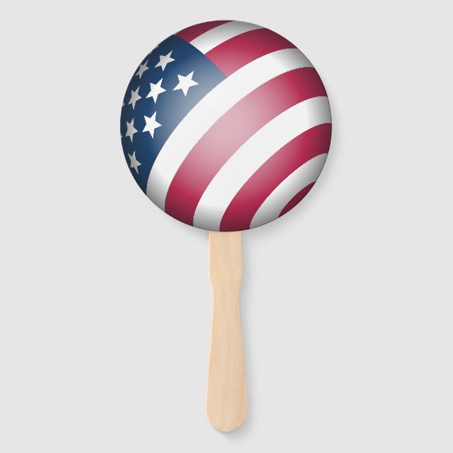 Patriotic United States of America Flag Fun, Cool Hand Fan (Front)