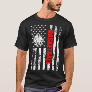 Patriotic Us Aamerican Flag Basball T-Shirt