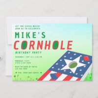Patriotic US Bean Bag Sack Toss Cornhole Party