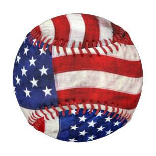 Patriotic US Flag American Game Ball