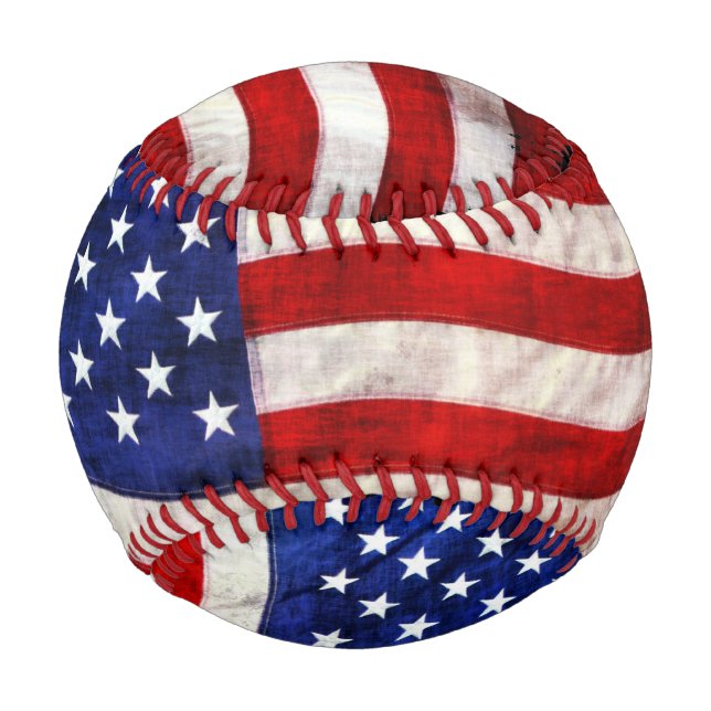 Patriotic US Flag American Game Ball (Front)