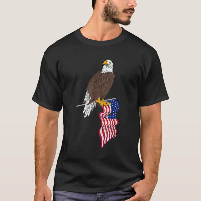 Patriotic US Flag Freedom United States American B T-Shirt (Front)