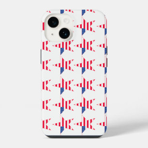 Patriotic US Flag Stars iPhone 14 Case