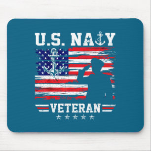 Patriotic us naval veteran flag usa sailor aircraf mouse mat