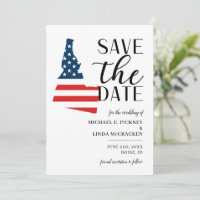 Patriotic US State of Idaho Destination Wedding