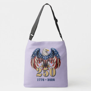Patriotic USA 250 Yrs Freedom Eagle Crossbody Bag
