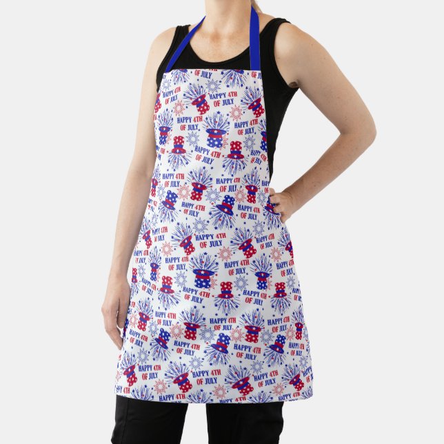 Patriotic USA 4th of July Apron (Insitu)