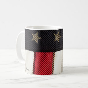 Patriotic USA American Flag Photo Art Military Coffee Mug