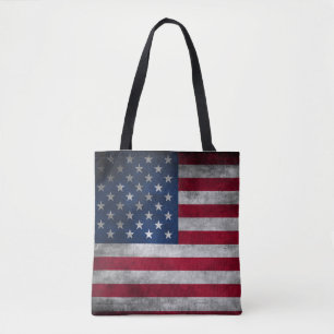 Patriotic USA American flag Tote Bag