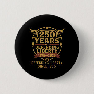 Patriotic Usa Army Us Military Parade 250th Annive 6 Cm Round Badge