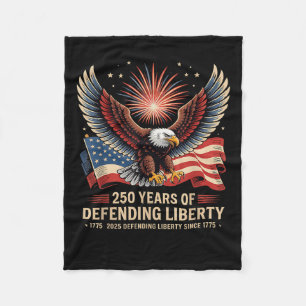 Patriotic Usa Army Us Military Parade 250th Annive Fleece Blanket
